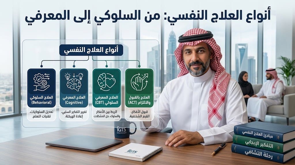 أنواع العلاج النفسي: من السلوكي إلى المعرفي