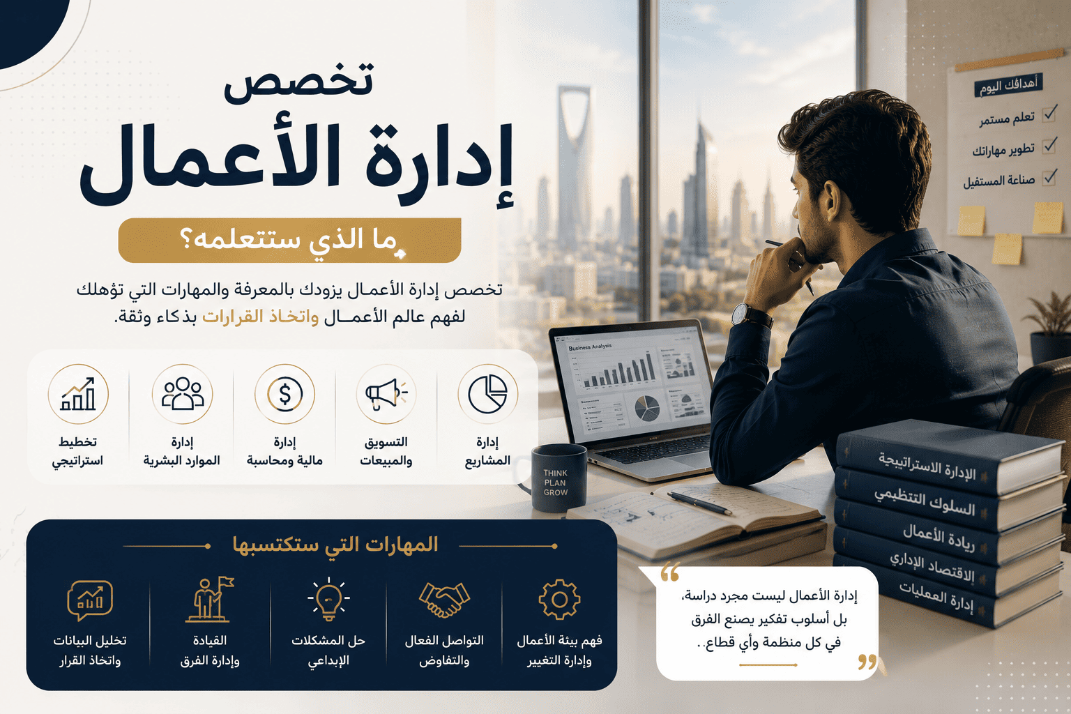 تخصص إدارة الأعمال: ما الذي ستتعلمه؟