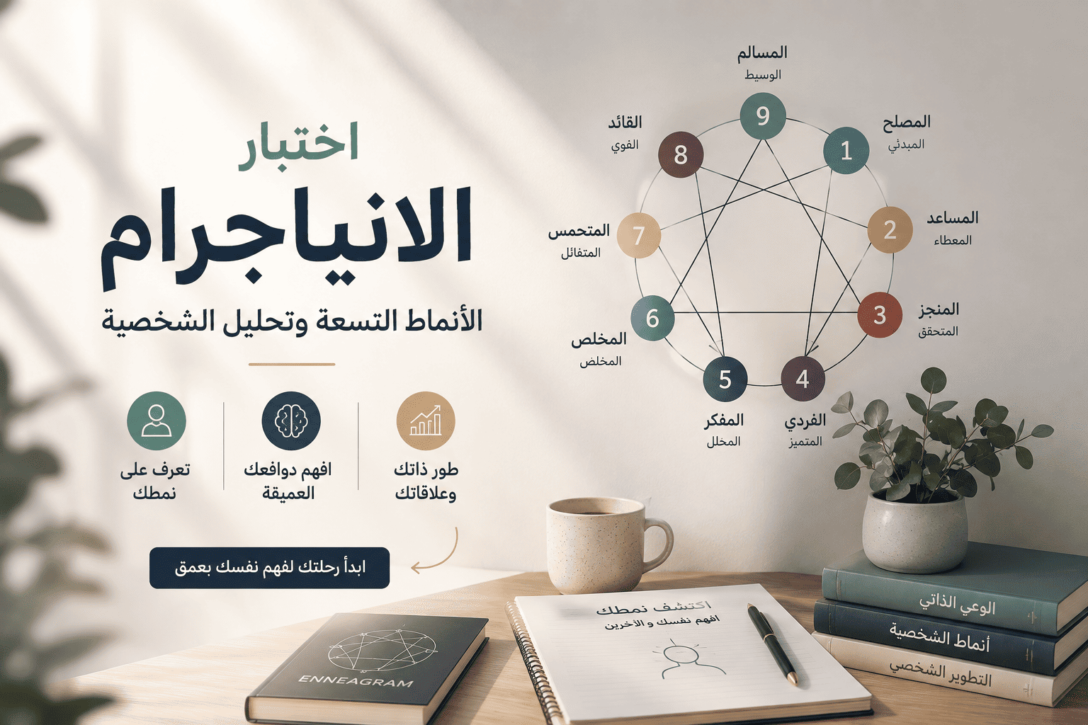 اختبار الإنياجرام الأنماط التسعة وتحليل الشخصية