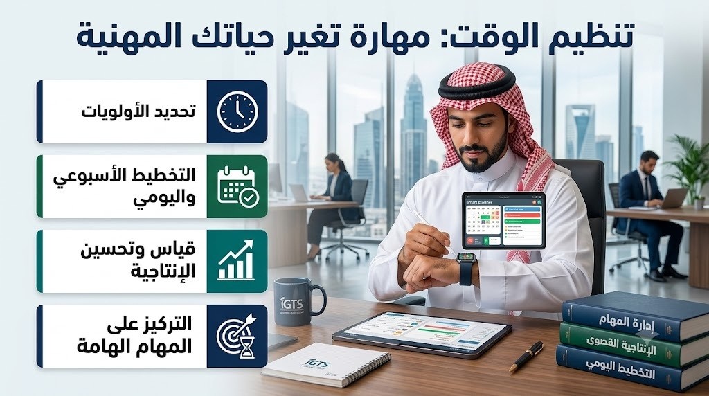 تنظيم الوقت: مهارة تغير حياتك المهنية