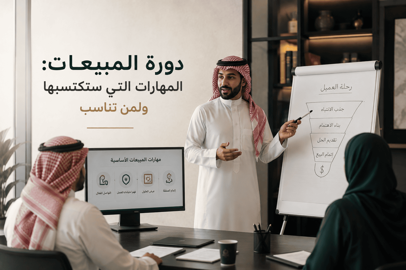 دورة المبيعات: المهارات التي ستكتسبها ولمن تناسب