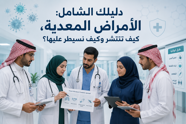 دليلك الشامل: الأمراض المعدية، كيف تنتشر وكيف نسيطر عليها؟