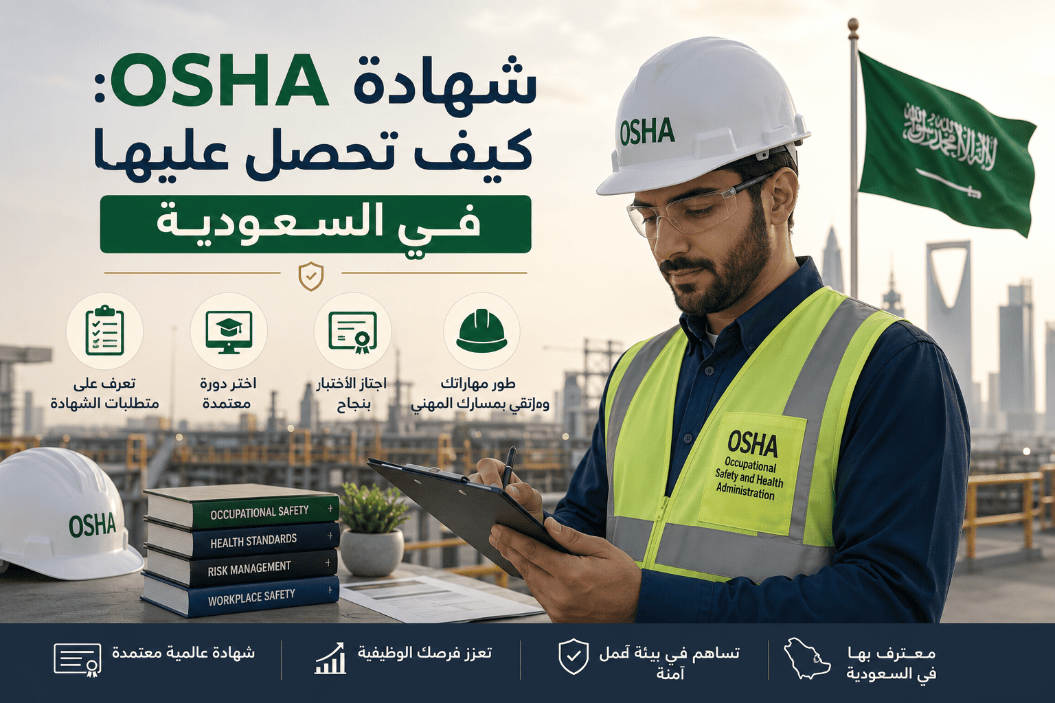 شهادة OSHA: كيف تحصل عليها في السعودية؟ الدليل الشامل