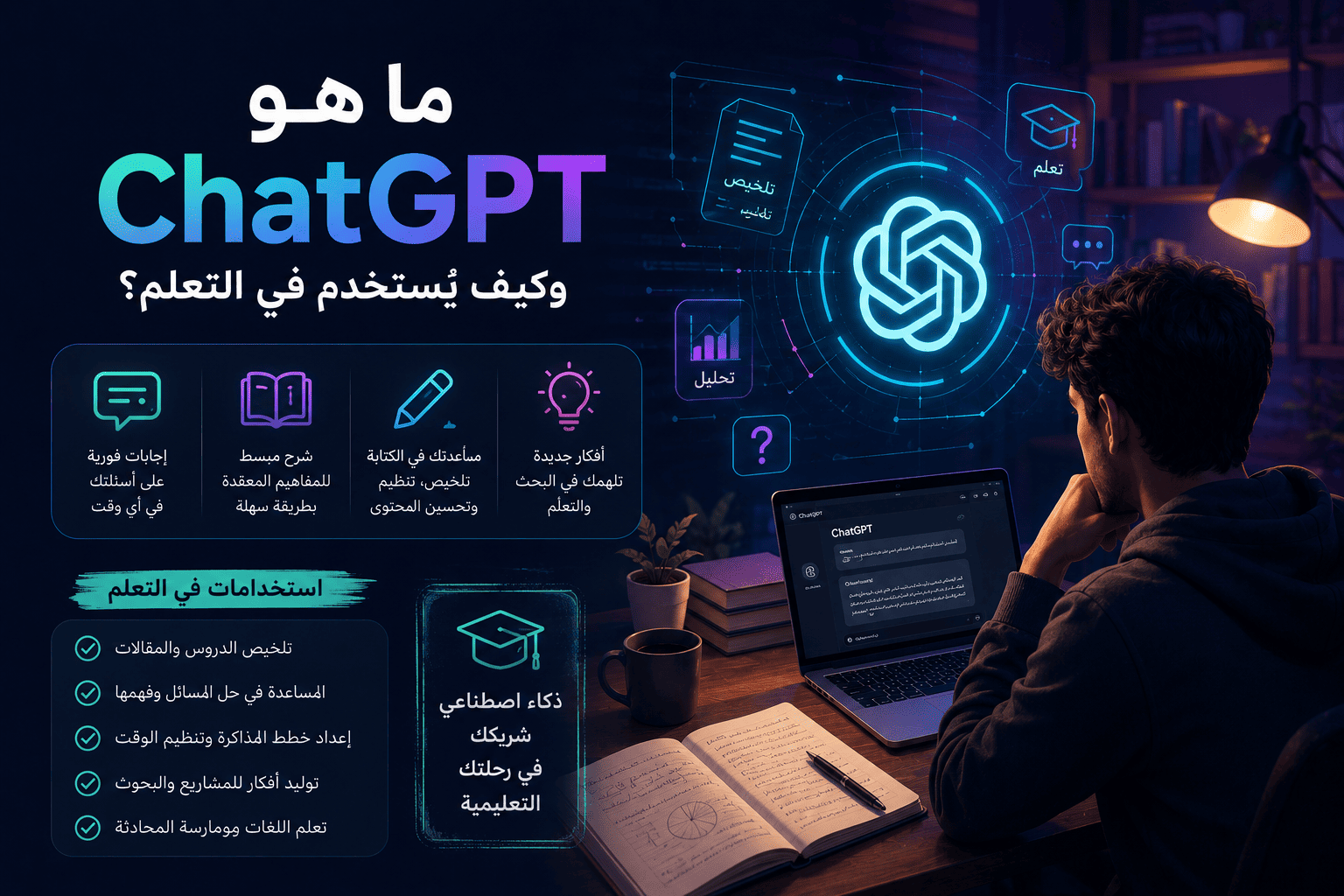 ما هو ChatGPT وكيف يُستخدم في التعلم؟