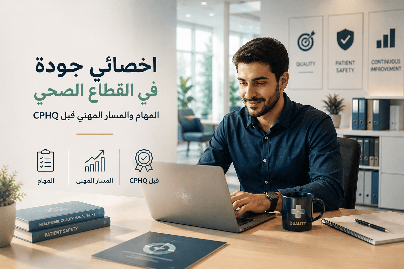 اخصائي جودة في القطاع الصحي المهام والمسار المهني قبل CPHQ