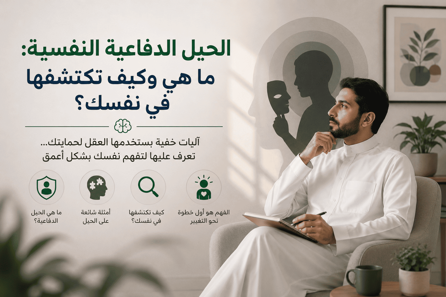 الحيل الدفاعية النفسية: ما هي وكيف تكتشفها في نفسك؟